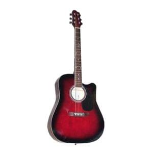 Kaps ST 1000C 6 Strings Right Handed Red Wine Semi Acoustic Guitar